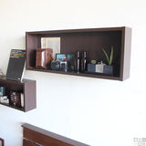 ウォールシェルフ 長方形 | WallBox7 E 単品M 木目