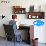 ウォールシェルフ 長方形 | WallBox7 E 単品M 木目