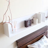 ウォールシェルフ コの字 | WallBox7 F 単品M 木目