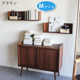 ウォールシェルフ コの字 | WallBox7 F 単品M 木目