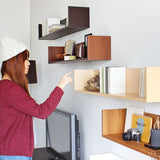 ウォールシェルフ コの字 | wallbox7 C-1200 木目