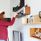 ウォールシェルフ コの字 | wallbox7 F-1200 木目