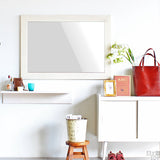 ウォールミラー ホワイト | STYLEミラーWM6090