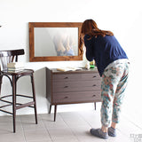 ウォールミラー 木製 ライトブラウン | STYLEミラーWM4570