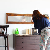 ウォールミラー 木製 ライトブラウン | STYLEミラーWM2090