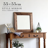 ウォールミラー ライトブラウン | STYLE WM4040