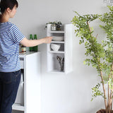 ウォールシェルフ 棚付き | wallbox7 H six 木目