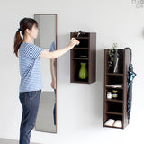 ウォールシェルフ 棚付き | wallbox7 H six 木目