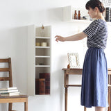 ウォールシェルフ 棚付き | wallbox7 H nine 木目