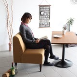 ダイニングソファ | BOLD ダークブラウン脚 ソフィア生地