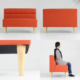 ダイニングソファ | THLD ナチュラル脚 ソフィア生地