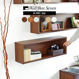 ウォールシェルフ 長方形 | wallbox7 B-900 木目