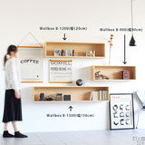 ウォールシェルフ 長方形 | wallbox7 B-900 木目