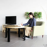 コーヒーテーブル 木製 円卓 | glande -round- 900HT