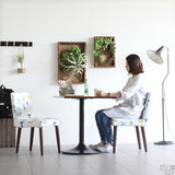 チェア 椅子 イス | Joneチェア カバーリングタイプ ダークブラウン脚 イラスト生地