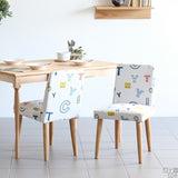 イス チェア 椅子 | Joneチェア カバーリングタイプ ナチュラル脚 イラスト生地