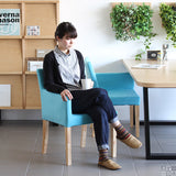 リビングチェア 北欧インテリア | JOY Sサイズ 右肘タイプ ソフィア生地 ナチュラル脚