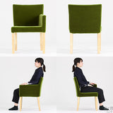 チェアー 北欧インテリア | JOY Sサイズ 左肘タイプ ナチュラル脚 モケット生地