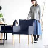 ダイニングチェア イス チェア | JOY Mサイズ 両肘タイプ 合皮生地 ナチュラル脚 1脚