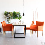 ダイニングチェア 1人掛け 食卓 | JOY Mサイズ 肘なしタイプ ソフィア生地 ナチュラル脚 1脚