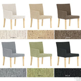 ドレッサーチェア デスクチェア イス | JOY Mサイズ 右肘タイプ NS-7生地 ナチュラル脚 1脚