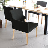 ドレッサーチェア デスクチェア イス | JOY Mサイズ 右肘タイプ NS-7生地 ナチュラル脚 1脚