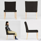 ドレッサーチェア 1人掛けチェア ー | JOY Mサイズ 肘なしタイプ 合皮生地 ナチュラル脚 1脚