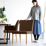 ドレッサーチェア 1人掛けチェア ー | JOY Mサイズ 肘なしタイプ 合皮生地 ナチュラル脚 1脚