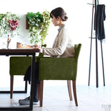 リビングチェア 北欧インテリア | JOY Sサイズ 両肘タイプ 合皮生地 ブラウン脚