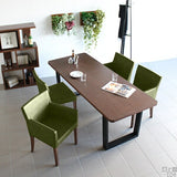 リビングチェア 北欧インテリア | JOY Sサイズ 両肘タイプ 合皮生地 ブラウン脚