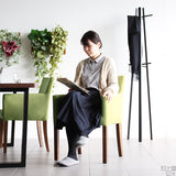 ダイニングチェア いす 北欧インテリア | JOY Sサイズ 両肘タイプ ソフィア生地 ブラウン脚