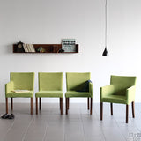 リビングチェア チェア 北欧インテリア | JOY Sサイズ 右肘タイプ ソフィア生地 ブラウン脚