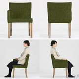 ダイニングチェア 食卓チェア 北欧風 | JOY Sサイズ 右肘タイプ 合皮生地 ブラウン脚