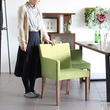 リビングチェア チェア 北欧インテリア | JOY Sサイズ 右肘タイプ ソフィア生地 ブラウン脚