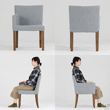 ダイニングチェア いす カフェ風インテリア | JOY Sサイズ 右肘タイプ NS-7 生地 ブラウン脚