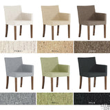 リビングチェア 北欧風 1人掛け | JOY Sサイズ 左肘タイプ NS-7 生地 ブラウン脚