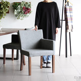 リビングチェア 北欧風 1人掛け | JOY Sサイズ 左肘タイプ NS-7 生地 ブラウン脚