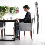 リビングチェア 北欧風 1人掛け | JOY Sサイズ 左肘タイプ NS-7 生地 ブラウン脚