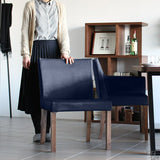 ダイニングチェア 北欧風 1人掛け | JOY Sサイズ 肘なしタイプ 合皮生地 ブラウン脚