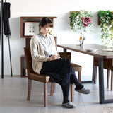 ダイニングチェア 北欧風 1人掛け | JOY Sサイズ 肘なしタイプ 合皮生地 ブラウン脚