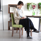 ダイニングチェア カフェ風インテリア | JOY Sサイズ 肘なしタイプ ソフィア生地 ブラウン脚