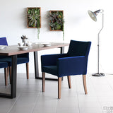 1人用ソファー チェア 椅子 | JOY Mサイズ 両肘タイプ モケット生地 ブラウン脚 1脚