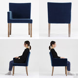 椅子 チェア ダイニング | JOY Mサイズ 右肘タイプ モケット生地 ブラウン脚 1脚