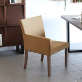 ダイニングチェア 1人掛け チェア | JOY Mサイズ 右肘タイプ ソフィア生地 ブラウン脚 1脚