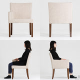 食卓チェア カフェ チェア | JOY Mサイズ 右肘タイプ NS-7生地 ブラウン脚 1脚