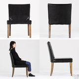 食卓チェア イス チェア | JOY Mサイズ 肘なしタイプ 合皮生地 ブラウン脚 1脚