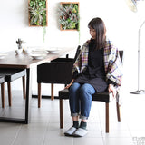 食卓チェア イス チェア | JOY Mサイズ 肘なしタイプ 合皮生地 ブラウン脚 1脚