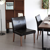 食卓チェア イス チェア | JOY Mサイズ 肘なしタイプ 合皮生地 ブラウン脚 1脚