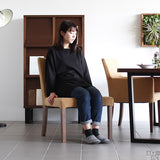 ダイニングチェア 1人掛け | JOY Mサイズ 肘なしタイプ ソフィア生地 ブラウン脚 1脚