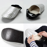 スリッパ スリッポン バブーシュ | バブーシュ L クロコ エナメル